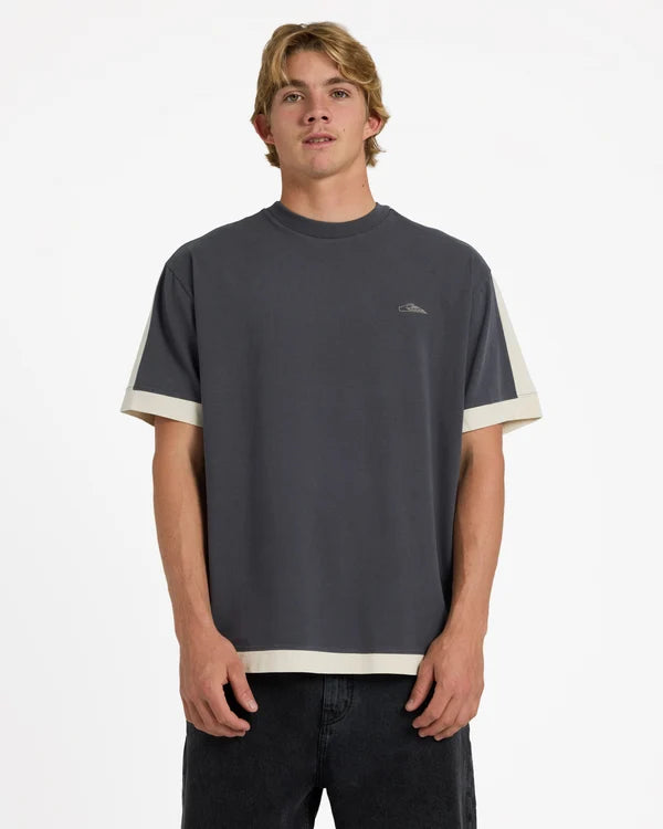 Quiksilver AV-2 Knit Top - Acid Wash/Bone White