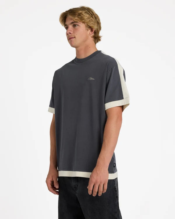 Quiksilver AV-2 Knit Top - Acid Wash/Bone White