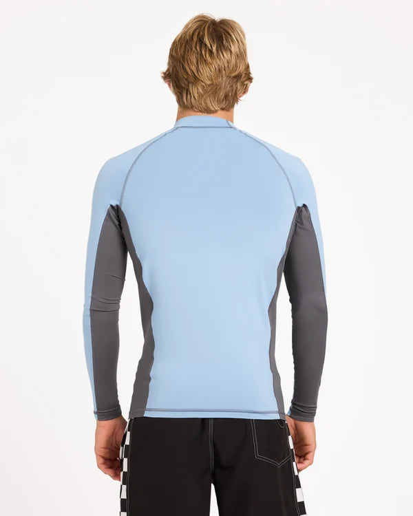 Quiksilver Core Surf LS Rashie - Faded Denim