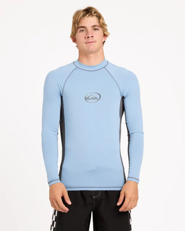 Quiksilver Core Surf LS Rashie - Faded Denim