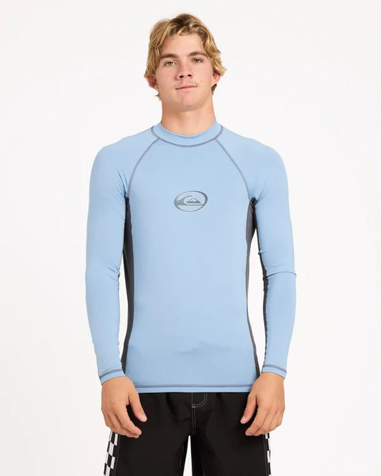 Quiksilver Core Surf LS Rashie - Faded Denim