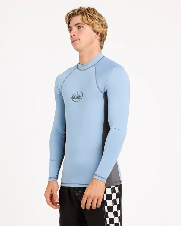 Quiksilver Core Surf LS Rashie - Faded Denim