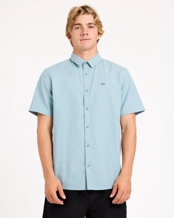 Quiksilver Classic Stretch SS Shirt - Stone Blue