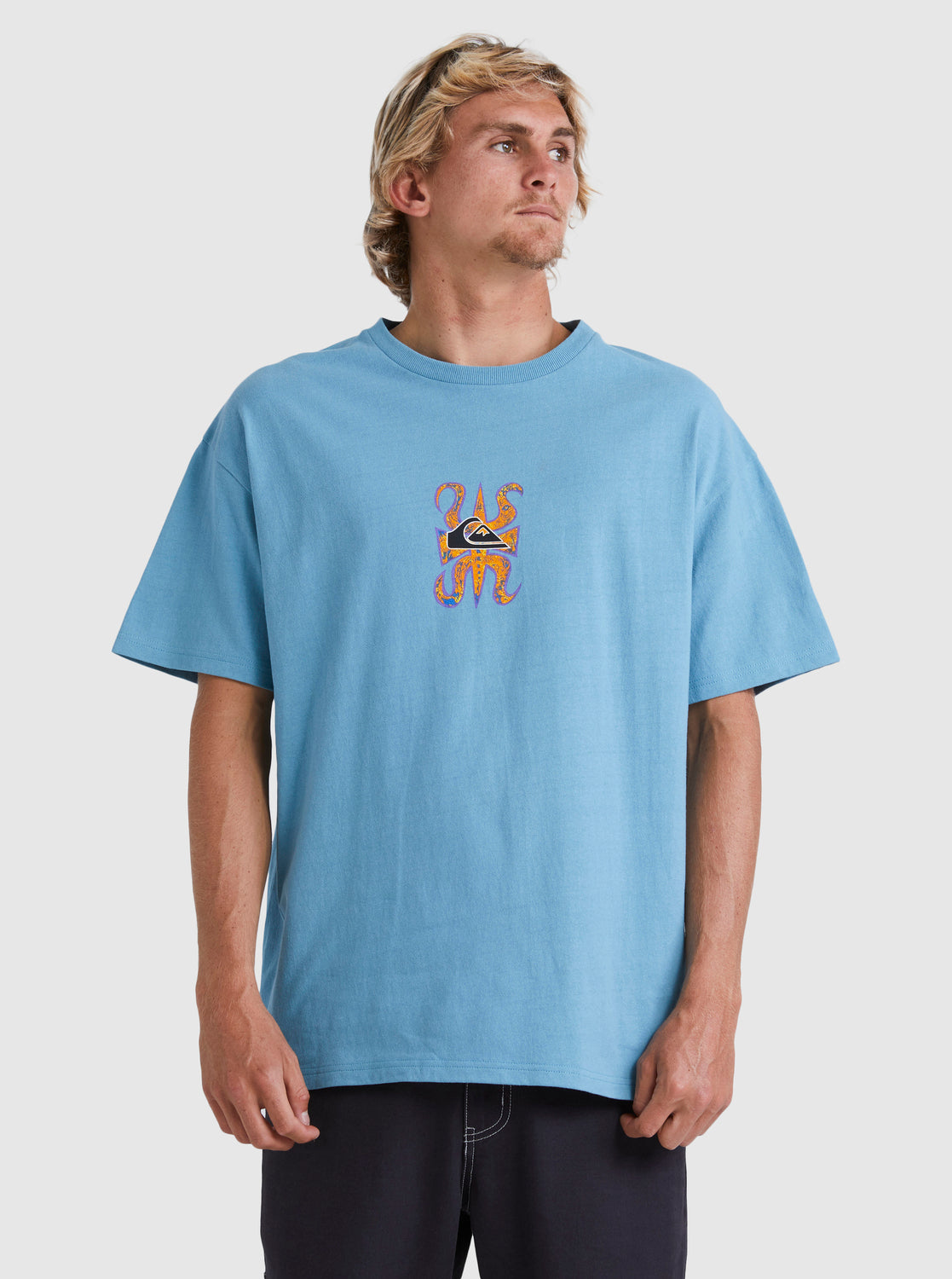 Quiksilver Trident SS Tee Adriactic Blue