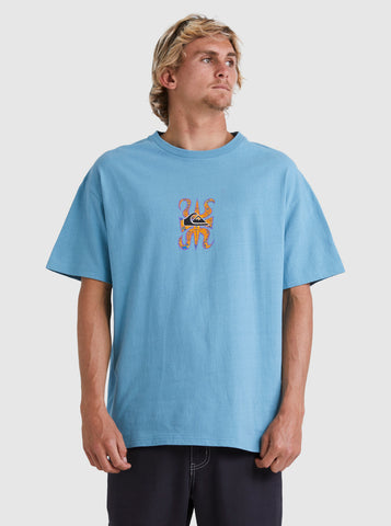Quiksilver Trident SS Tee - Adriactic Blue - Star Surf + Skate