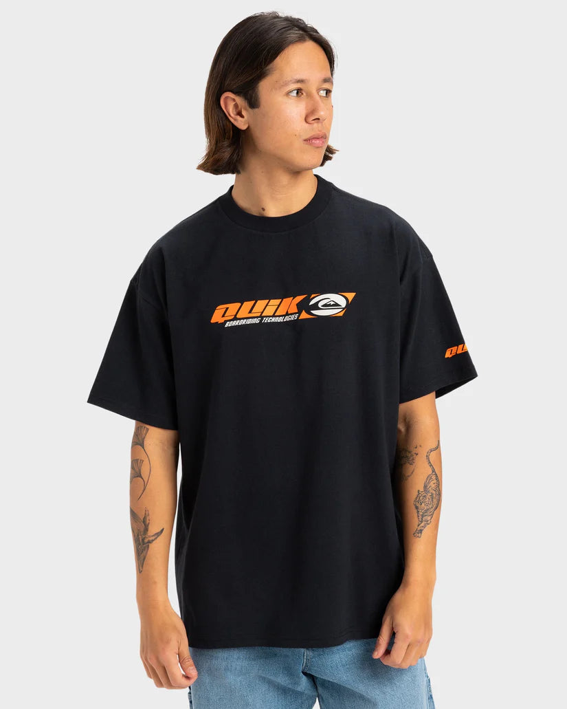 Quiksilver Stencil SS Tee - Black - Star Surf + Skate