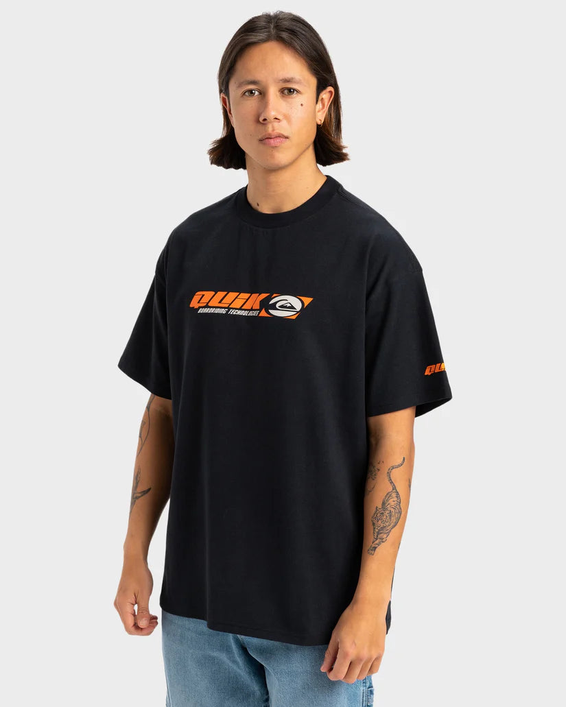 Quiksilver Stencil SS Tee - Black - Star Surf + Skate