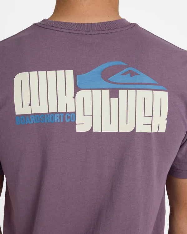 Quiksilver Collide SS Tee - Black Plum