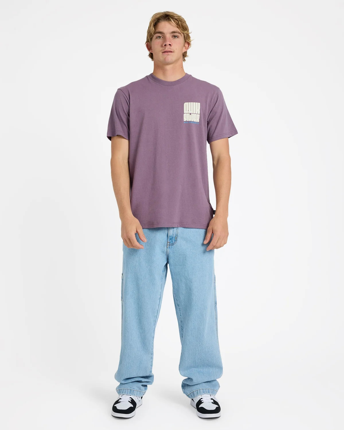 Quiksilver Collide SS Tee - Black Plum