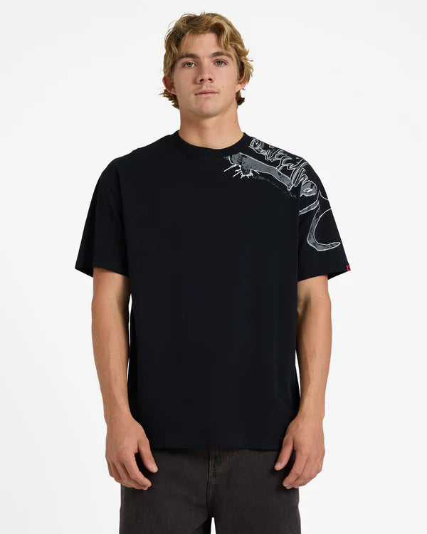 Quiksilver Young Guns Scrawled SS Tee - Black
