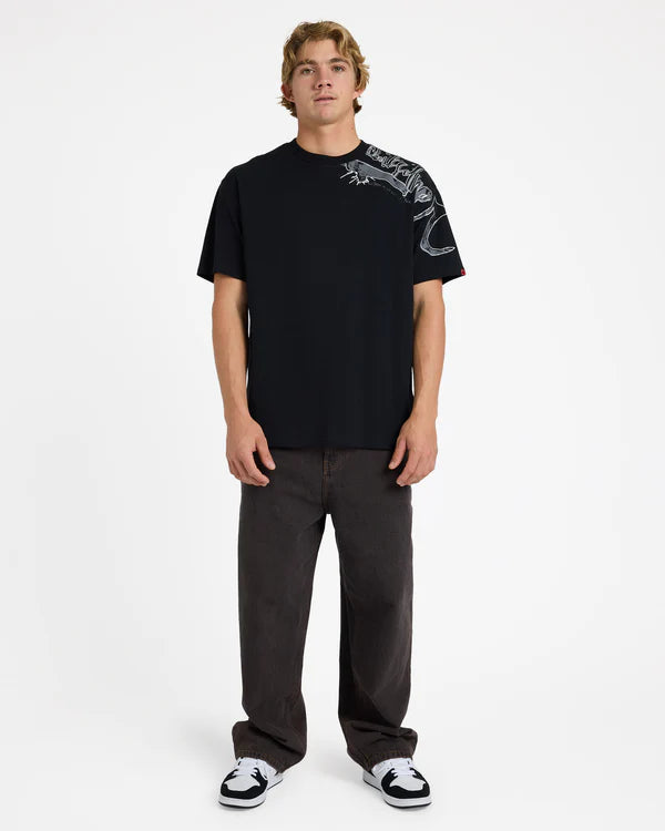 Quiksilver Young Guns Scrawled SS Tee - Black