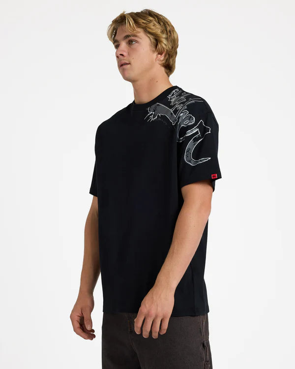 Quiksilver Young Guns Scrawled SS Tee - Black