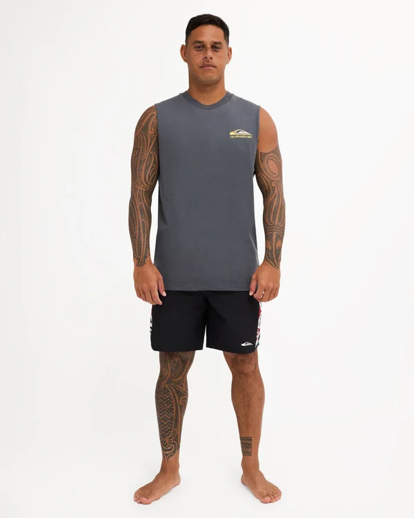 Quiksilver Tai Uru Muscle Tee - Iron Gate