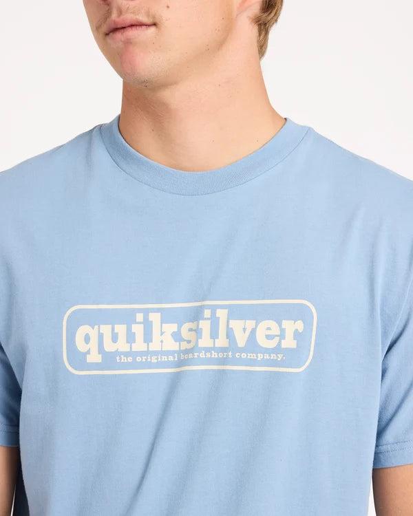 Quiksilver Centres SS Tee - Faded Denim