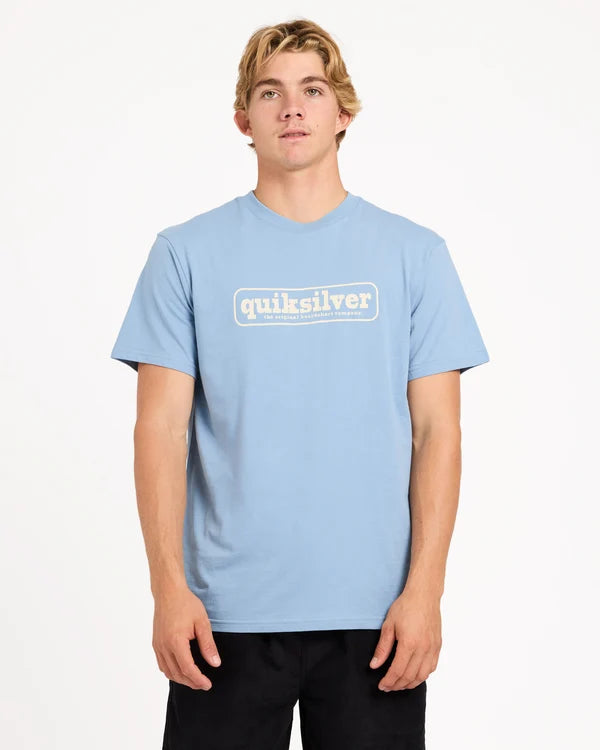 Quiksilver Centres SS Tee - Faded Denim