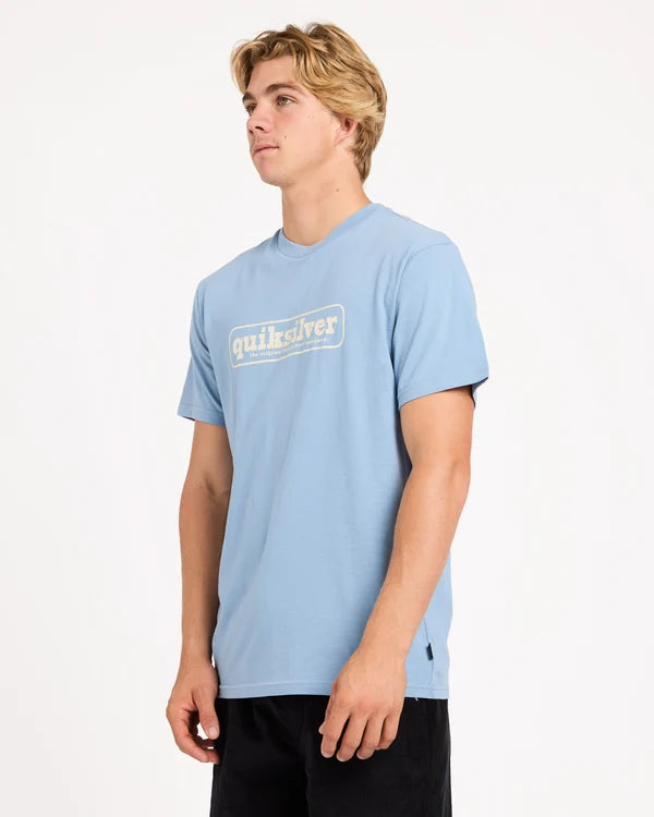 Quiksilver Centres SS Tee - Faded Denim