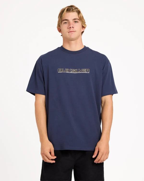 Quiksilver Omnium SS Tee - Mood Indigo