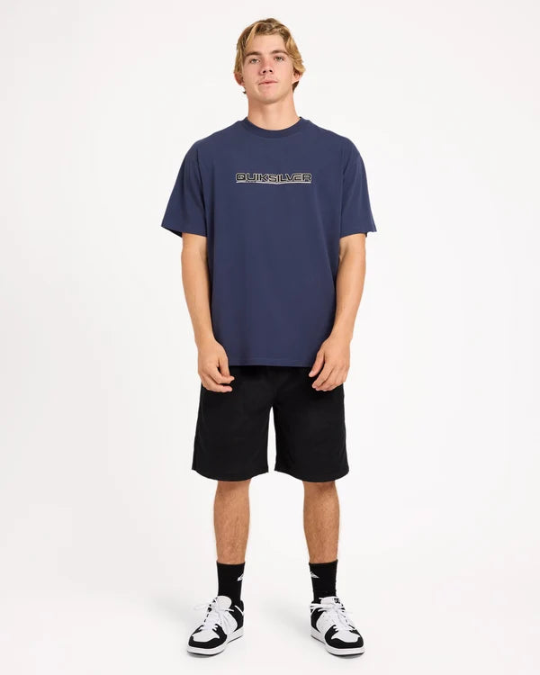 Quiksilver Omnium SS Tee - Mood Indigo