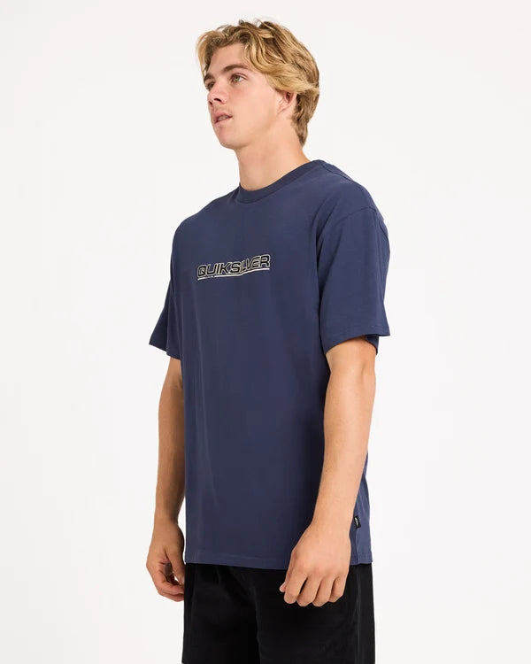 Quiksilver Omnium SS Tee - Mood Indigo