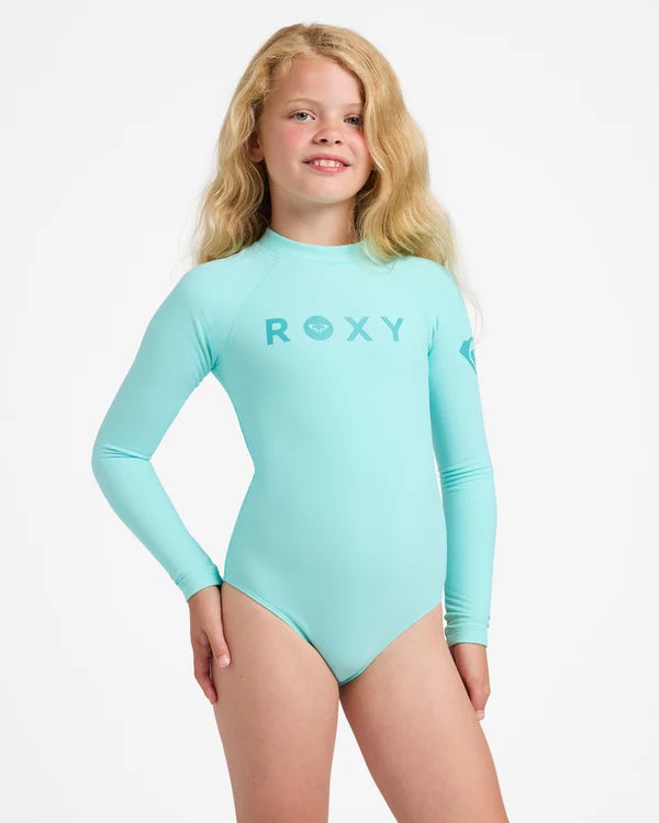 Roxy Heater LS Onsie - Aruba Blue