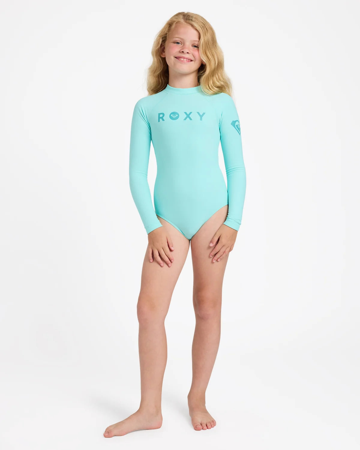 Roxy Heater LS Onsie - Aruba Blue