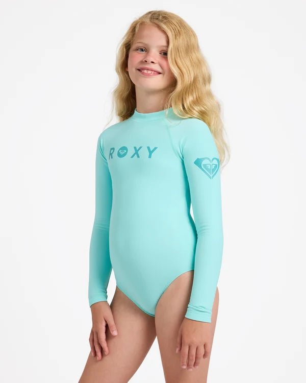 Roxy Heater LS Onsie - Aruba Blue