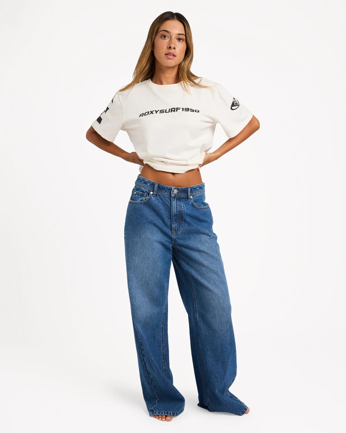Roxy Backslider Denim Pant - Blue - Star Surf + Skate