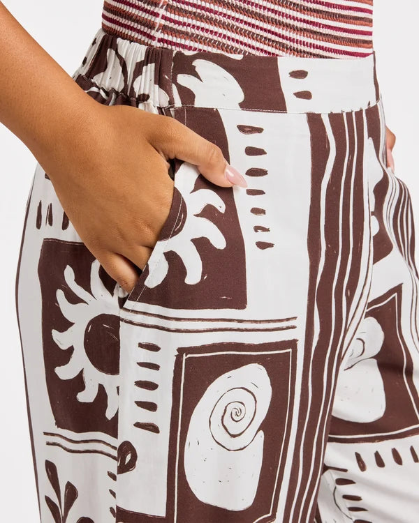 Roxy Cowrie Pant - Coconut Milk