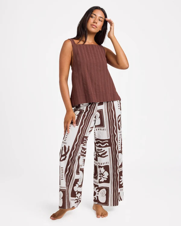 Roxy Cowrie Pant - Coconut Milk