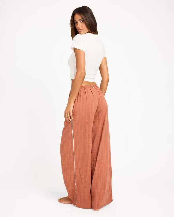 Roxy Costa Check Pant - Chutney