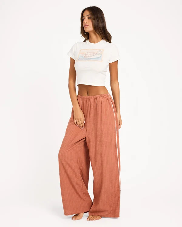 Roxy Costa Check Pant - Chutney