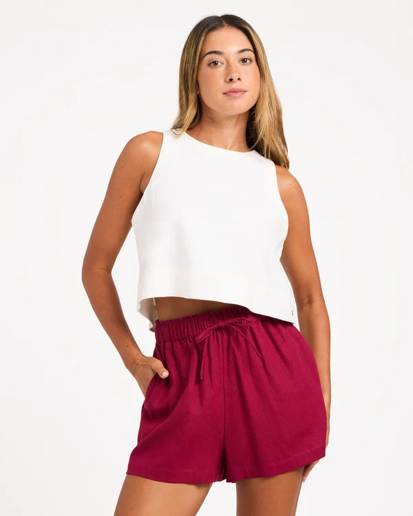 Roxy Place to Be Short - Beet Red