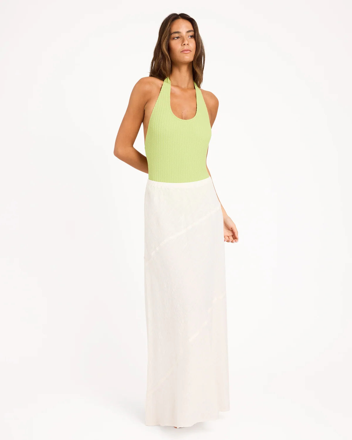 Roxy Maria Maxi Skirt - Cloud Dancer