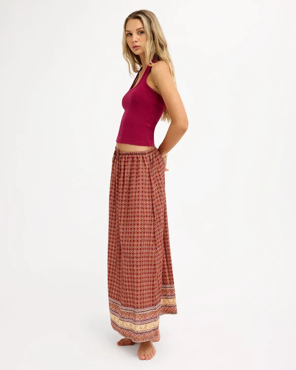 Roxy Aurora Maxi Skirt - Dusty Orange