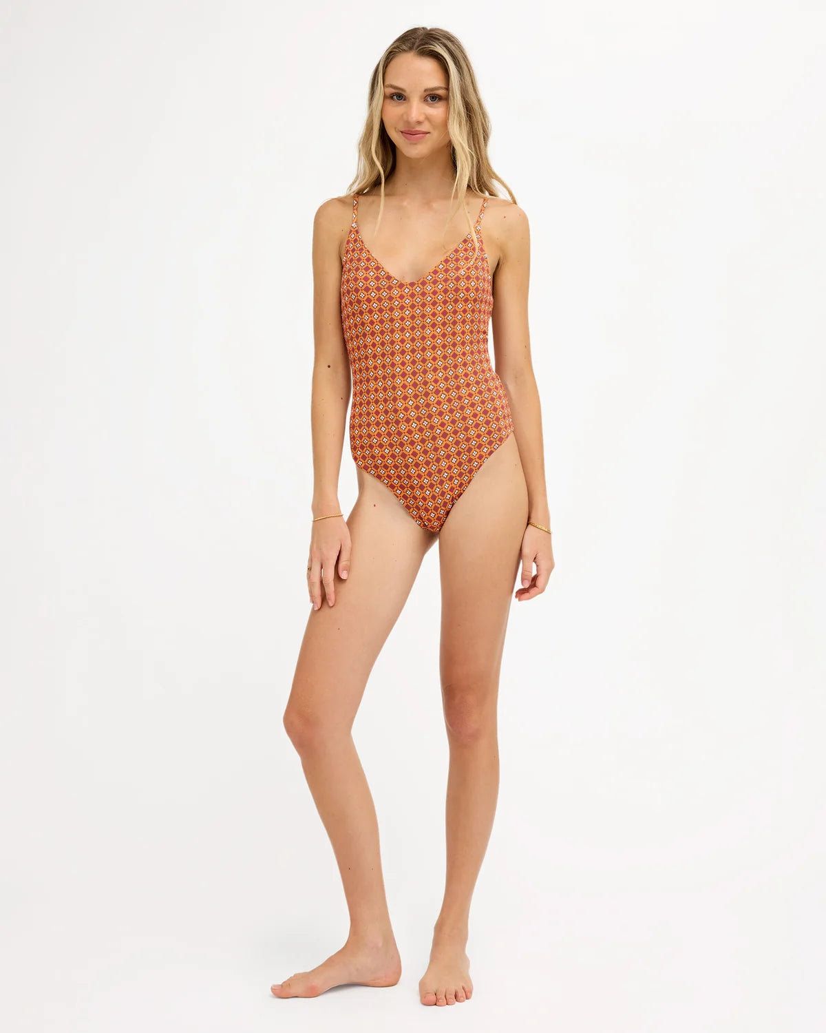 Roxy Aurora Mod One Piece - Dusty Orange