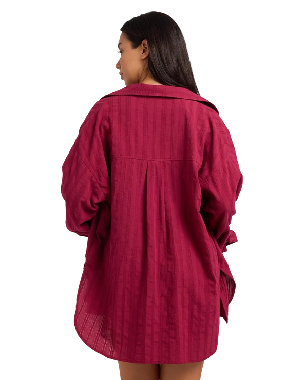 Roxy Carter Coverup - Beet Red