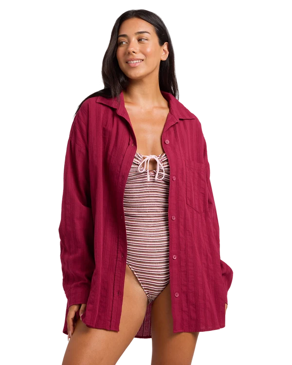 Roxy Carter Coverup - Beet Red