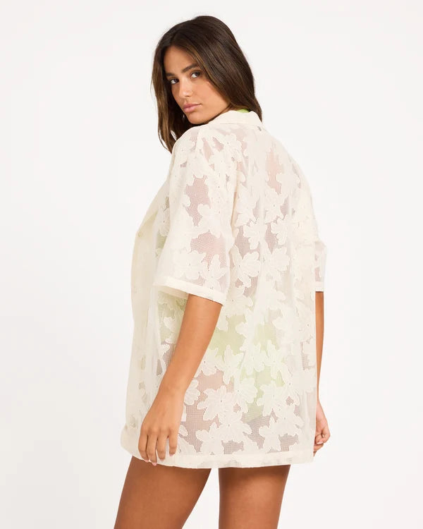 Roxy Adrift Shirt Dress - Natural