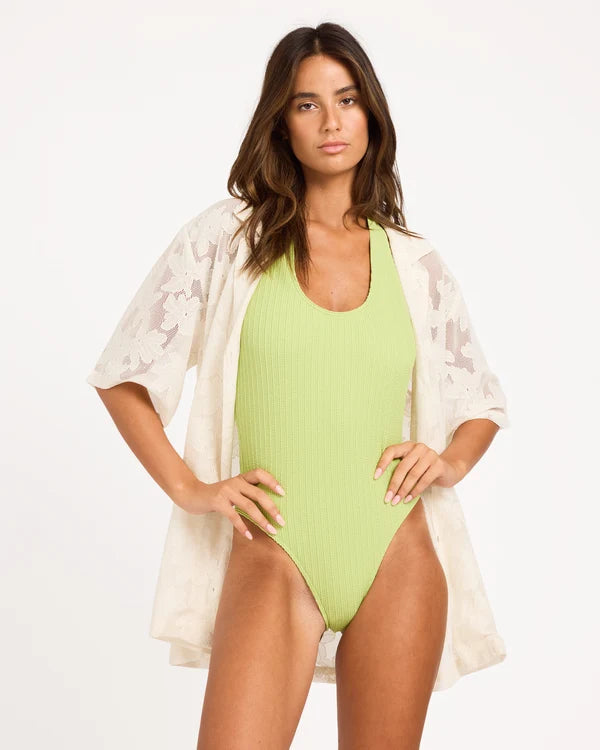 Roxy Adrift Shirt Dress - Natural