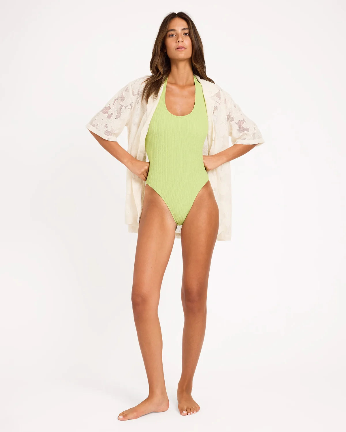 Roxy Adrift Shirt Dress - Natural