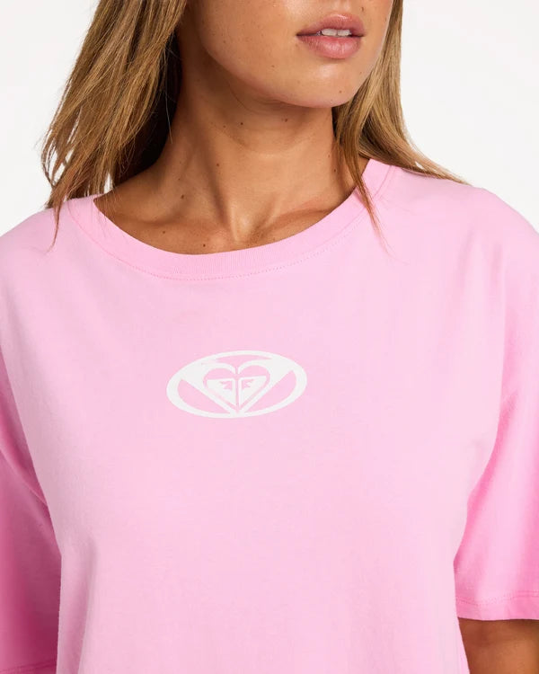 Roxy Swell Tee - Pink Frosting