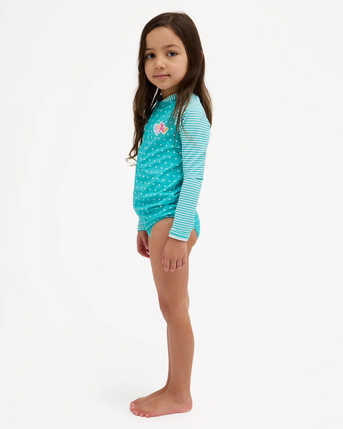 Roxy TW Coastal Clash LS Swim Set - Ceramic