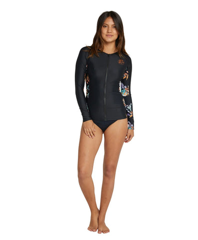 O'Neill Bahia FZ LS Rash Vest - Star Surf + Skate