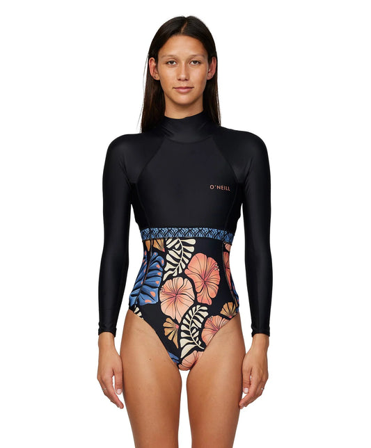 O'Neill Bahia Lycra BZ LS Surfsuit - Vintage Aloha - Star Surf + Skate