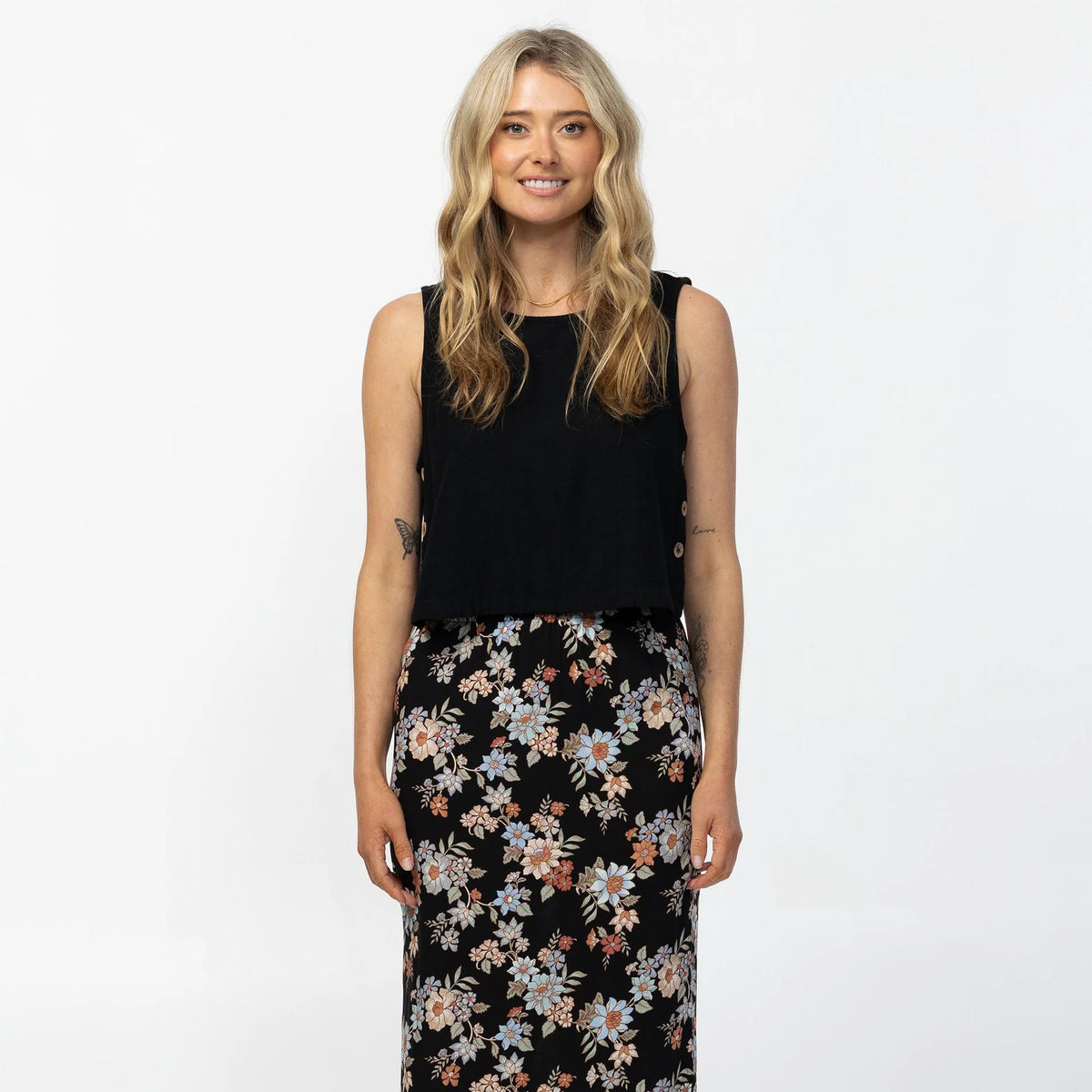 O'Neill Bellamy Bali Floral Midi - Black