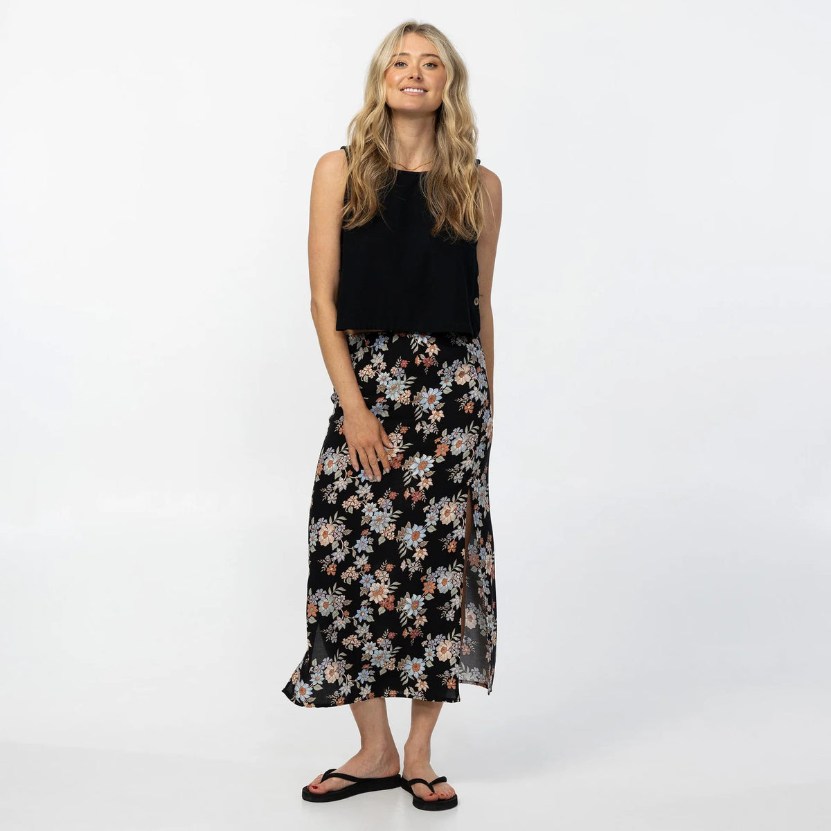 O'Neill Bellamy Bali Floral Midi - Black