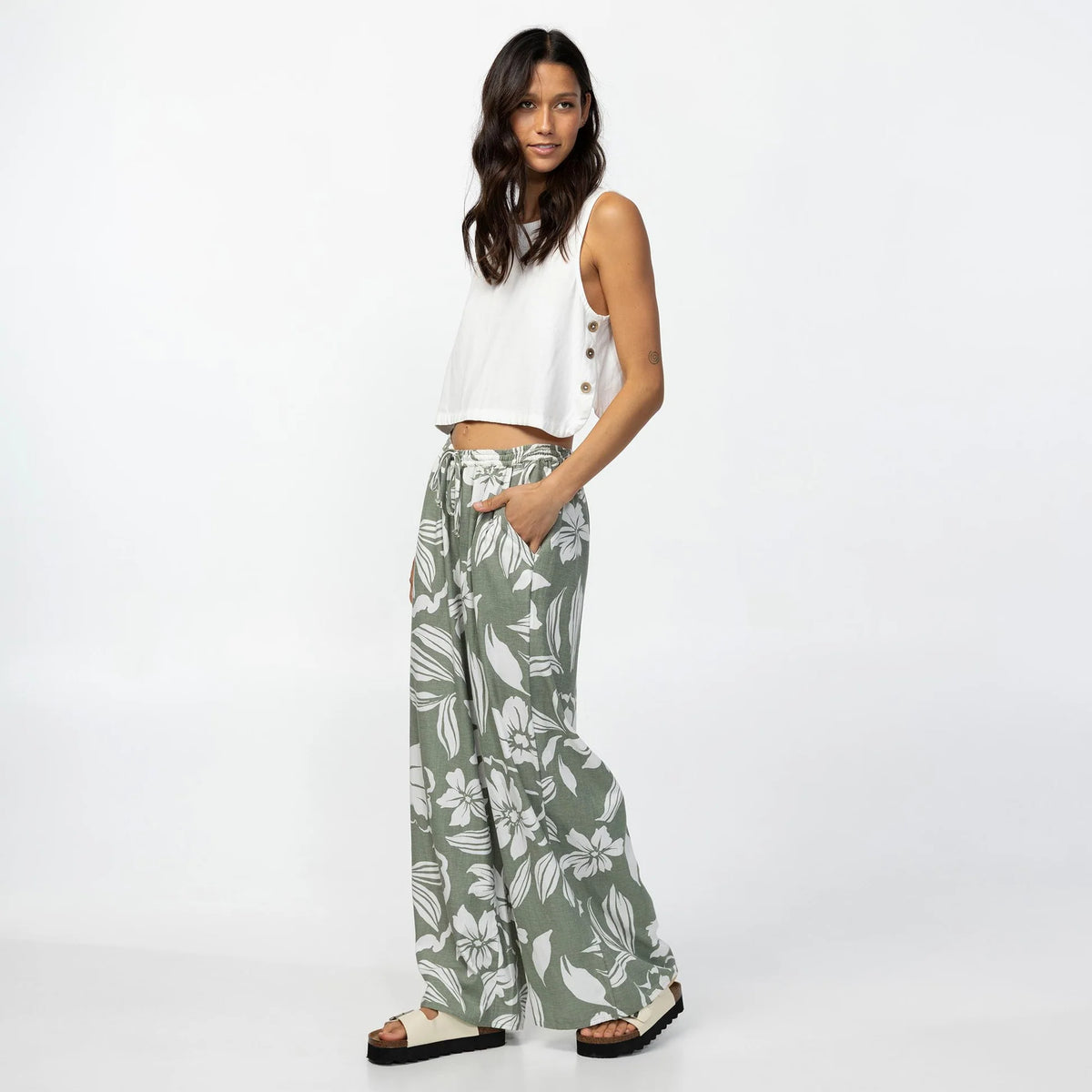 O'Neill Rosalie Floral Pant - Sea Spray