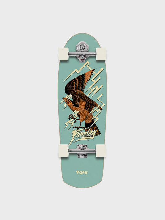 Yow Fanning Falcon Driver 32.5" Signature Series Surf Skate Surf Trainer - Green - Star Surf + Skate