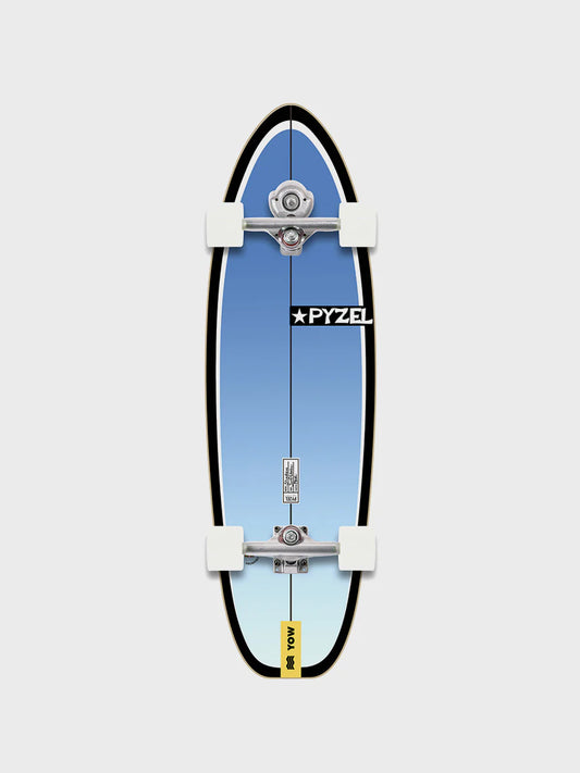 Yow Shadow 33.5" Pyzel x Yow Surf Skate Surf Trainer - Blue - Star Surf + Skate