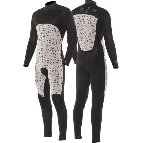 VISSLA 7 SEAS 3/2mm CHEST ZIP FULL STEAMER - Star Surf + Skate